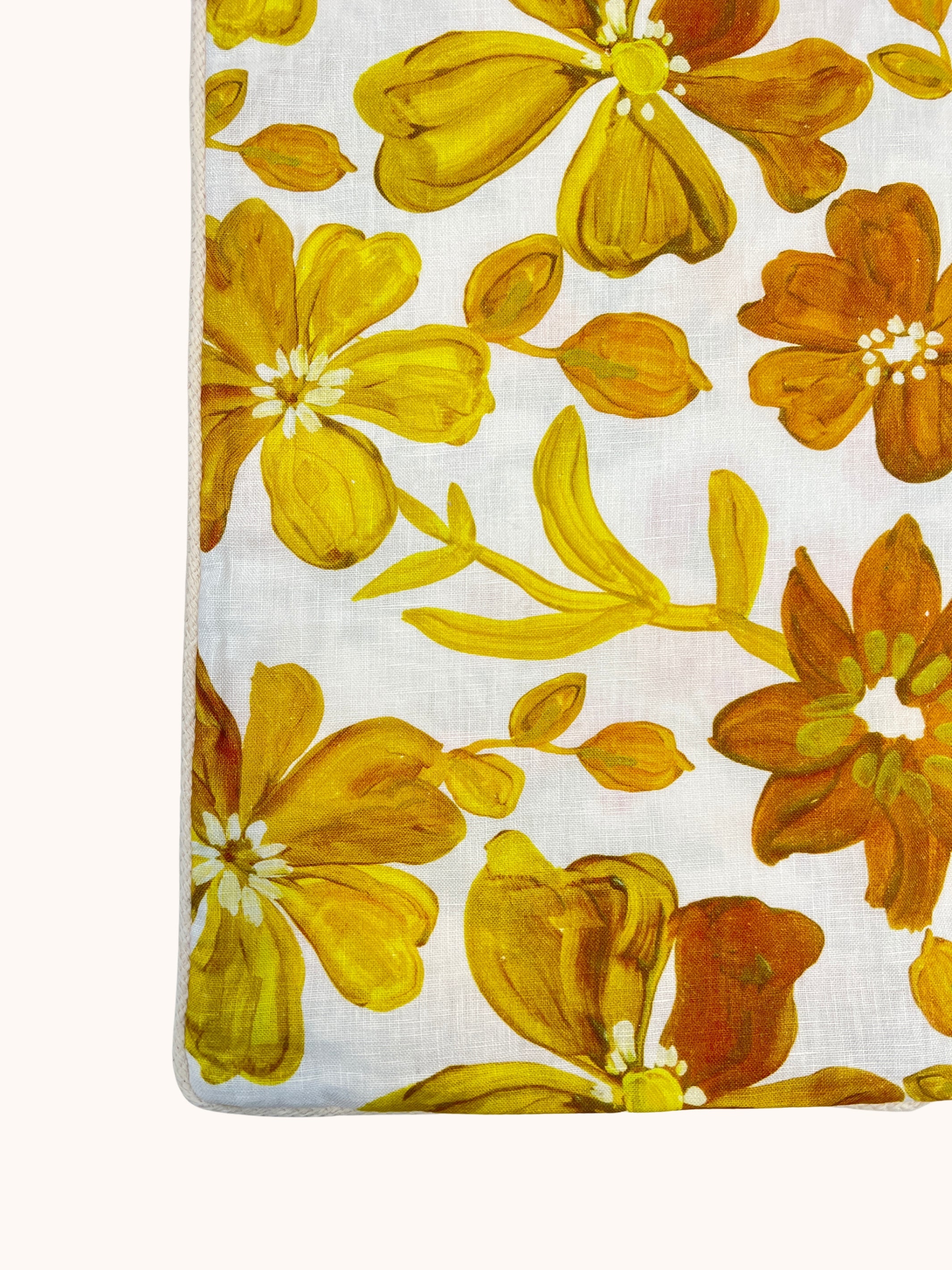 Small Dogwood Mustard Cushion - Almost Perfect