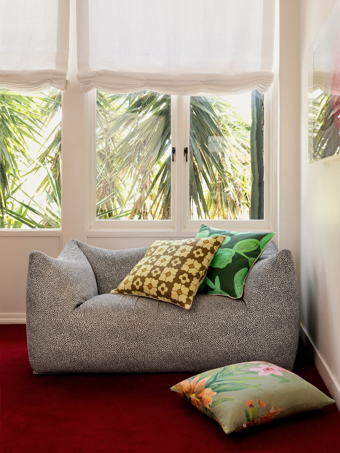 Carnation Moss Cushion