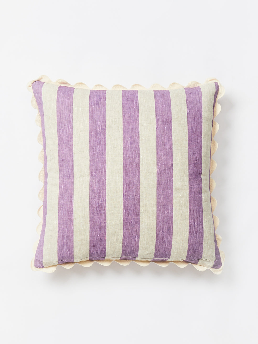Bold Stripe Lilac Peach Cushion