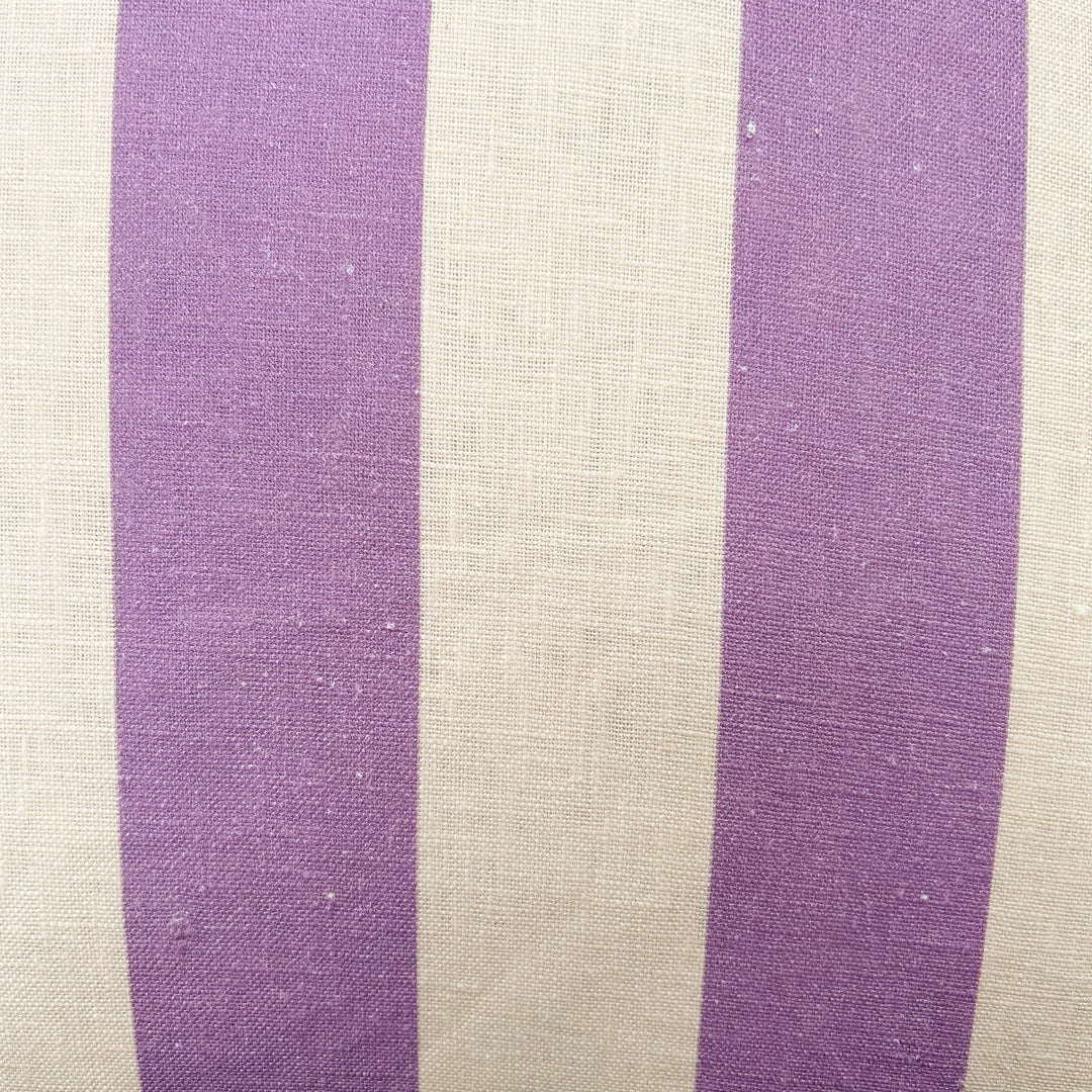 Bold Stripe Lilac Peach Cushion - Almost Perfect