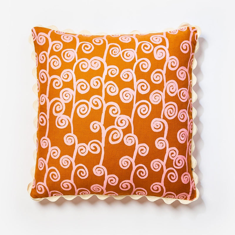 Loop Tan Pink 60cm Cushion
