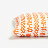 Ferns & Waves Rust 60cm Cushion