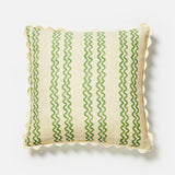 Double Waves Green 60cm Cushion