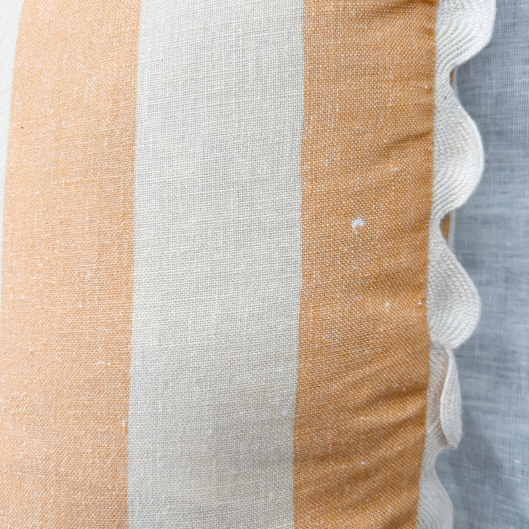 Bold Stripe Wheat Cushion - Almost Perfect