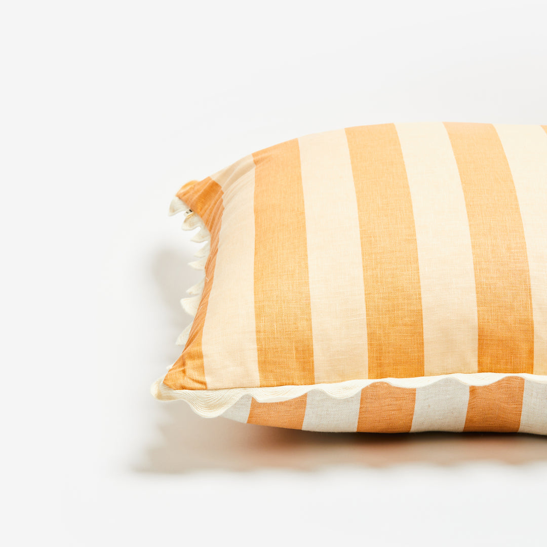 Bold Stripe Wheat Cushion