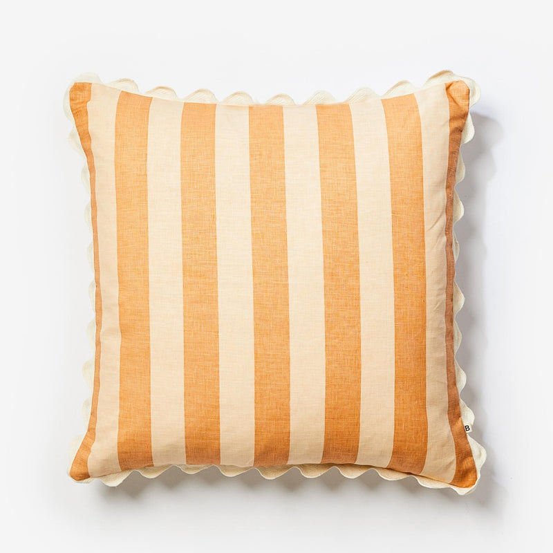 Bold Stripe Wheat 60cm Cushion