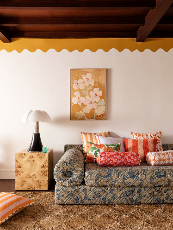 Bold Stripe Wheat Cushion - Almost Perfect