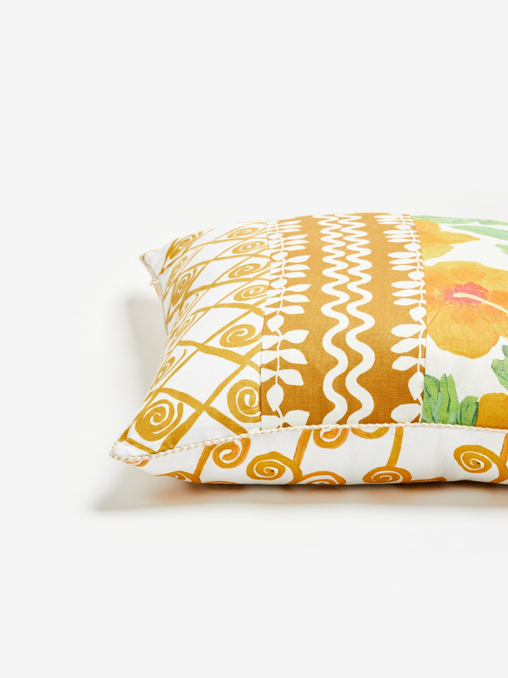 Waikiki Patchwork Golden Cushion