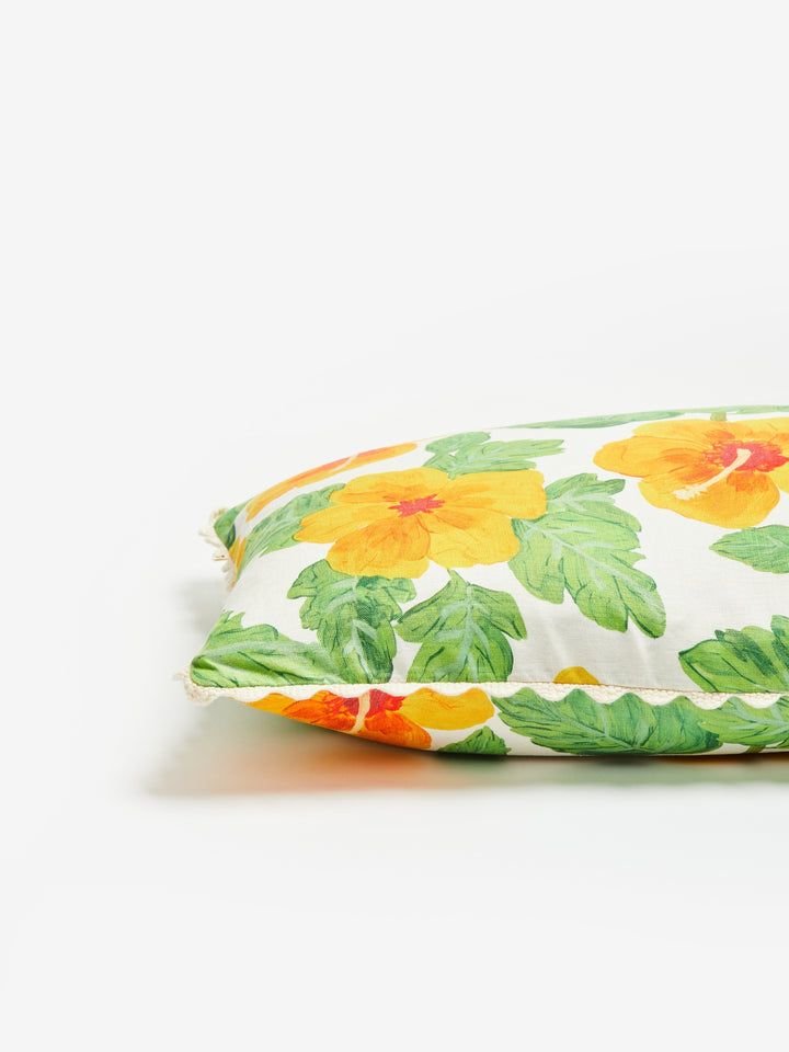 Hibiscus Yellow Cushion