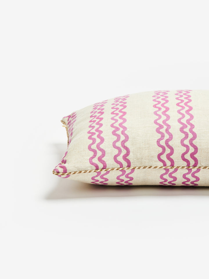 Double Waves Purple Cushion