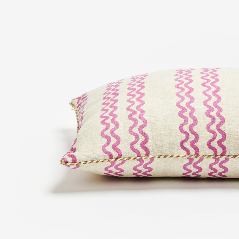 Double Waves Purple 75x45cm Cushion