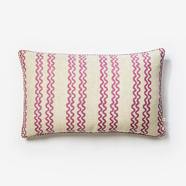 Double Waves Purple Cushion