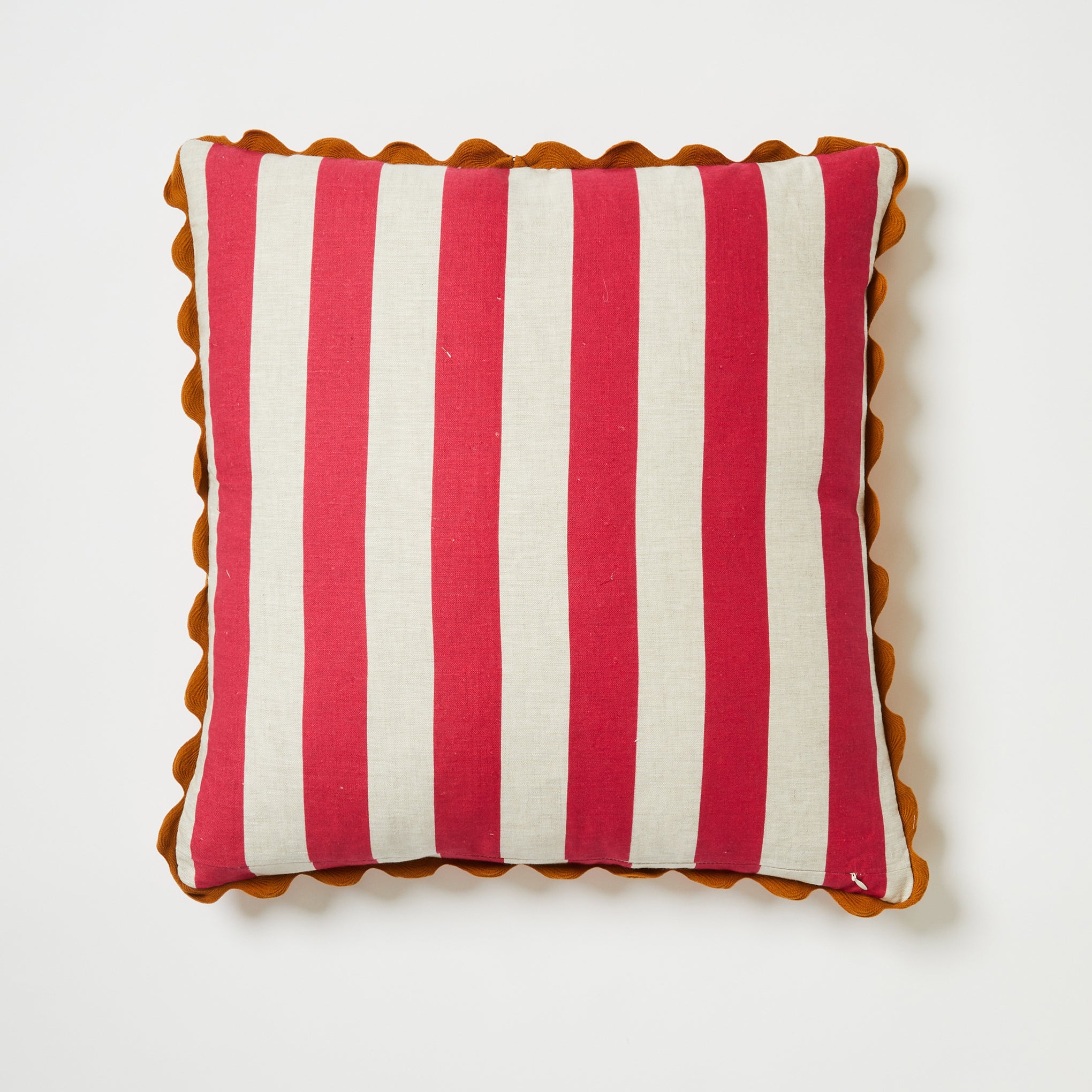 Bold Stripe Tan Pink 60cm Cushion
