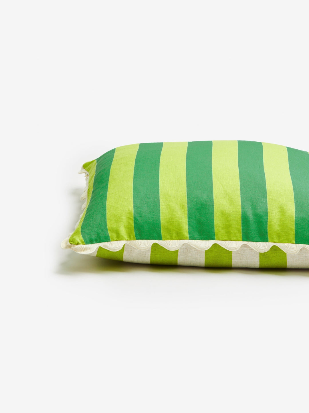 Bold Stripe Citron Jade Cushion