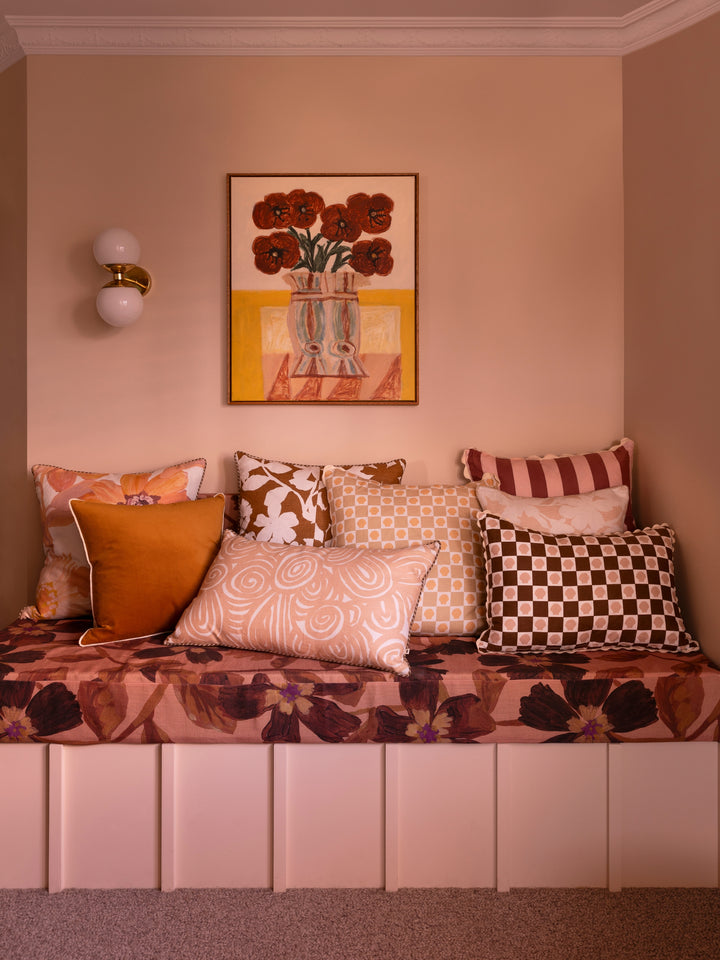 Shell Check Sand Pink Cushion - Almost Perfect