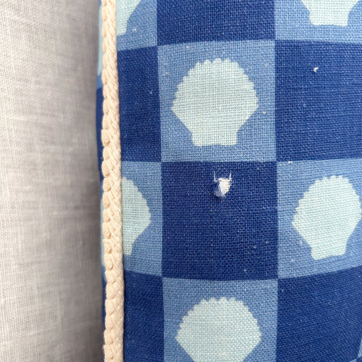 Shell Check Blue Cushion - Almost Perfect