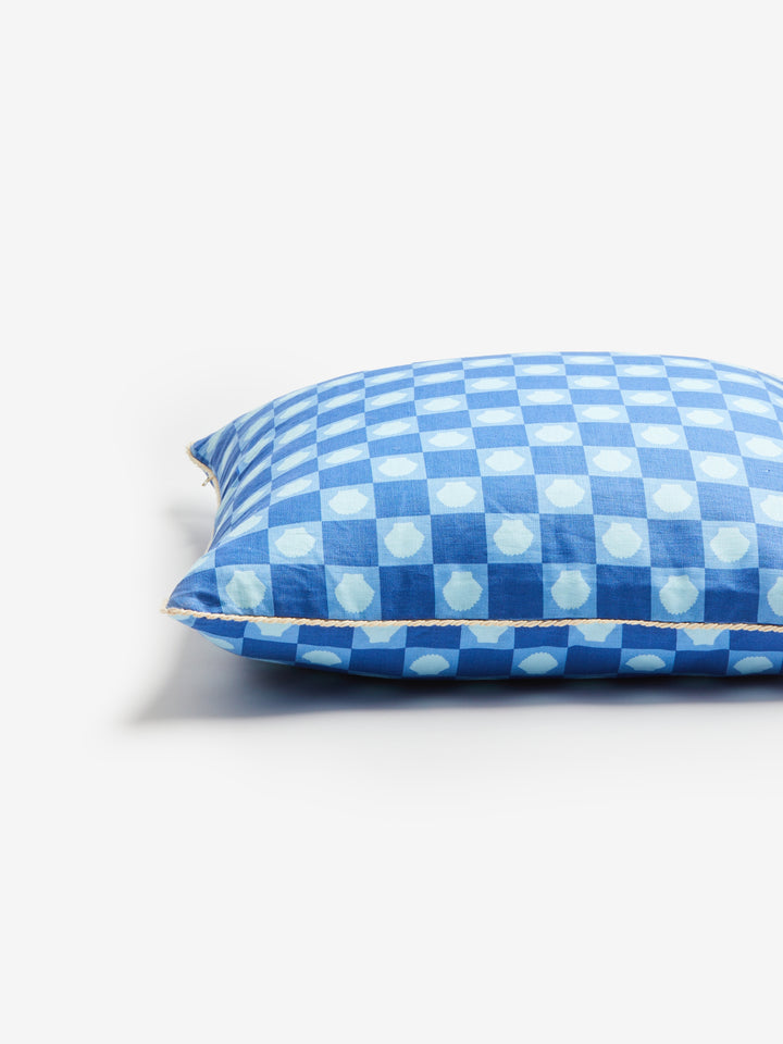 Shell Check Blue Cushion - Almost Perfect