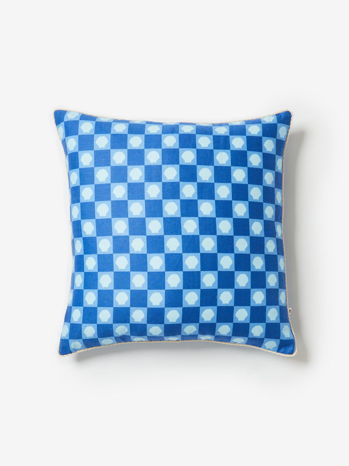 Shell Check Blue Cushion - Almost Perfect