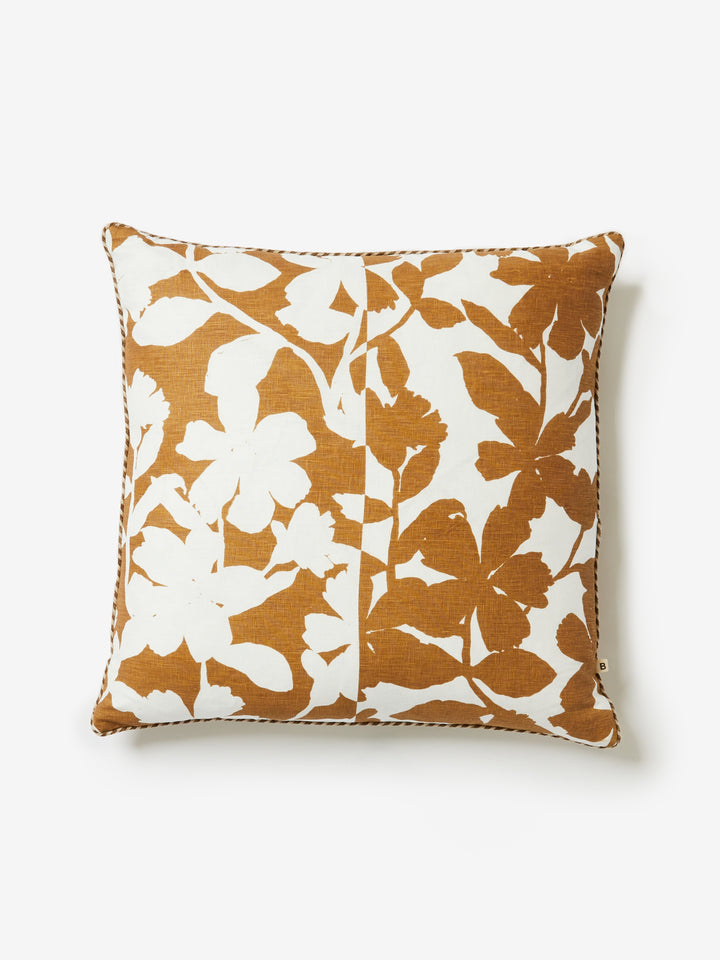 Geranium Cocoa Cushion - Almost Perfect