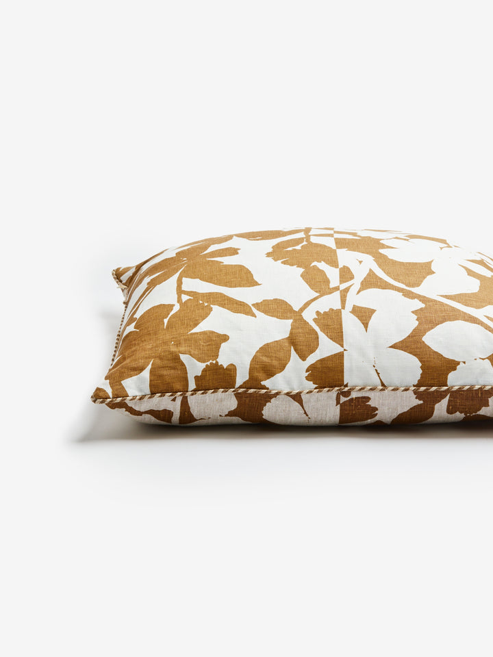 Geranium Cocoa Cushion - Almost Perfect