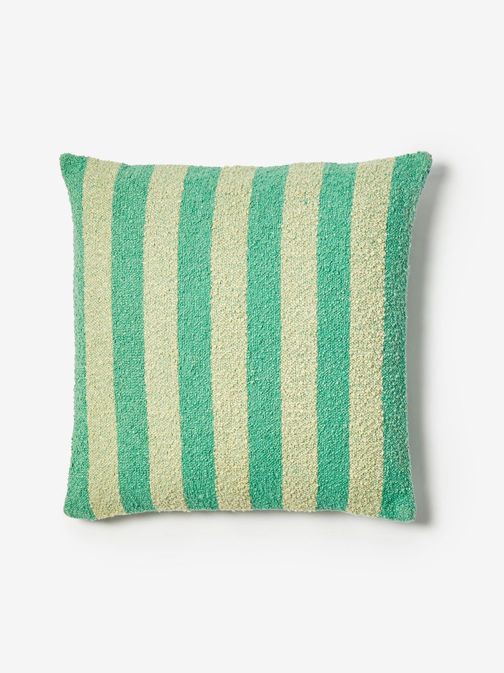 Boucle Stripe Mint Cushion
