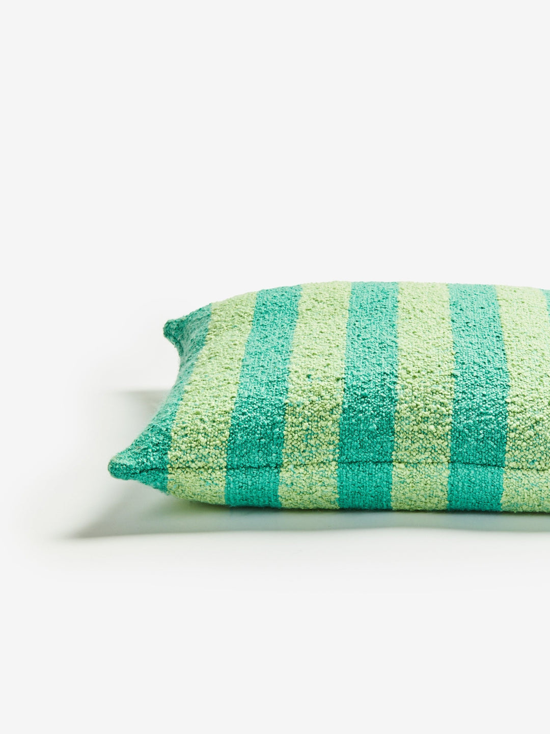 Boucle Stripe Mint Cushion