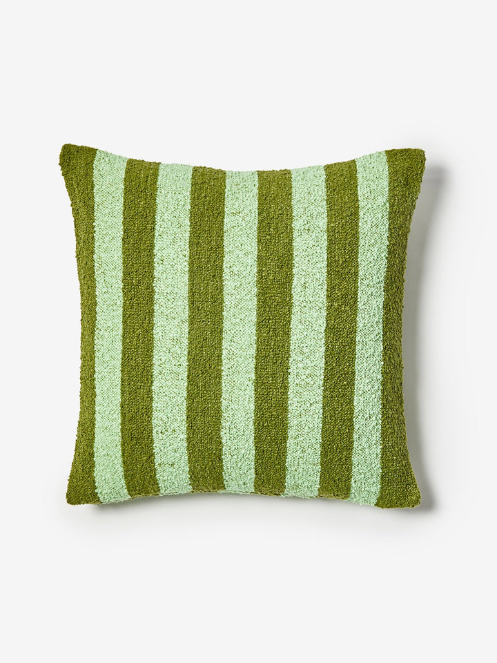 Boucle Stripe Olive Cushion