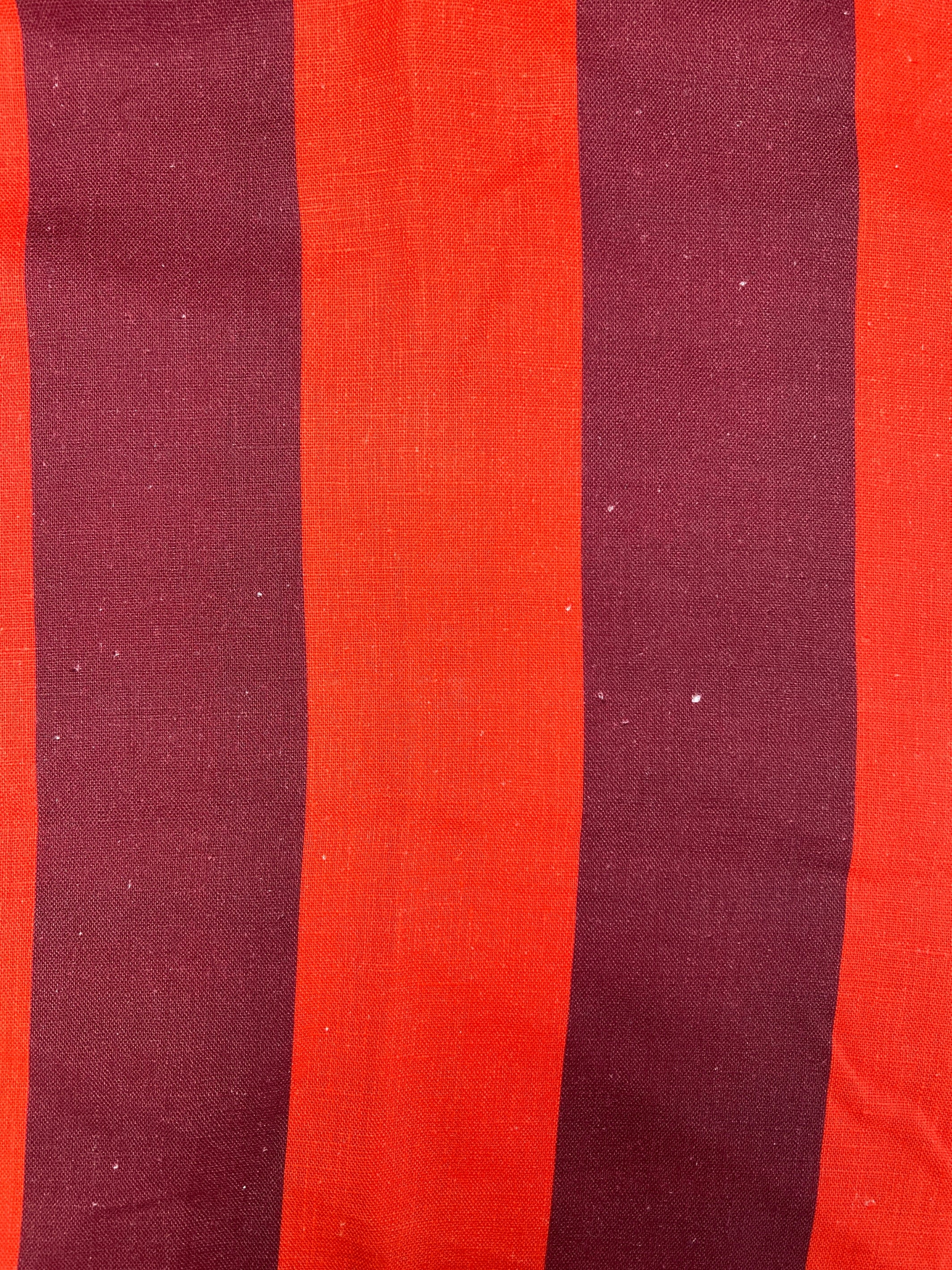 Big Stripe Burgundy Cushion - Almost Perfect