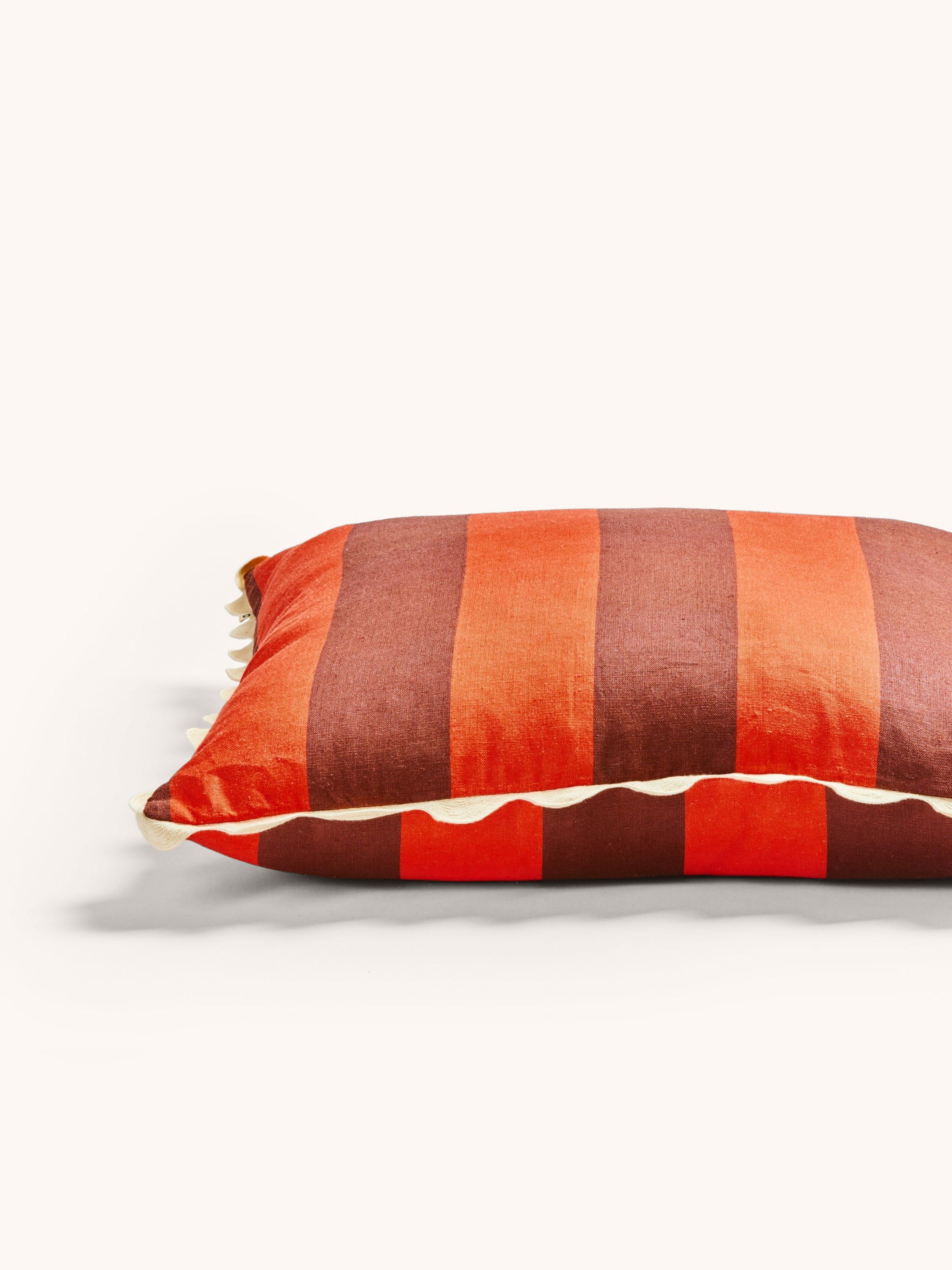 Big Stripe Burgundy Cushion