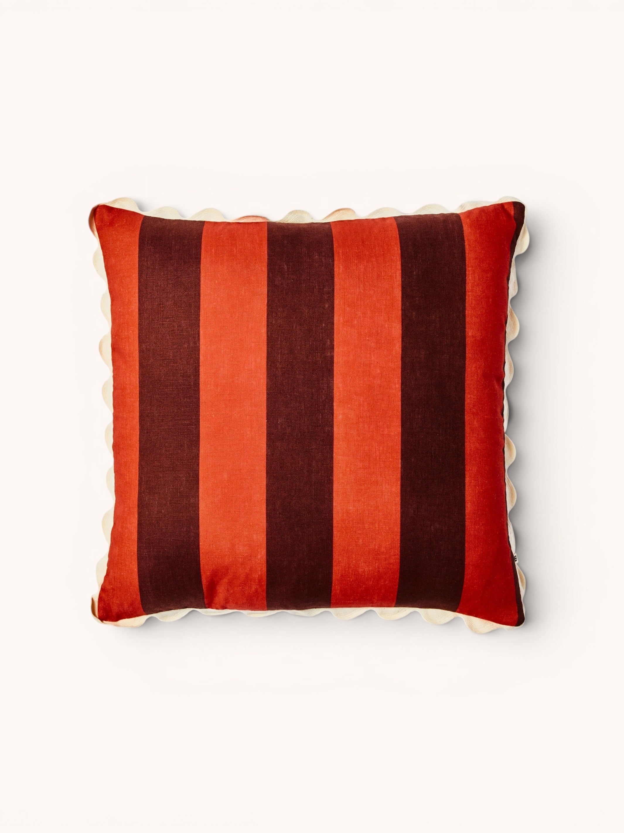 Big Stripe Burgundy Cushion