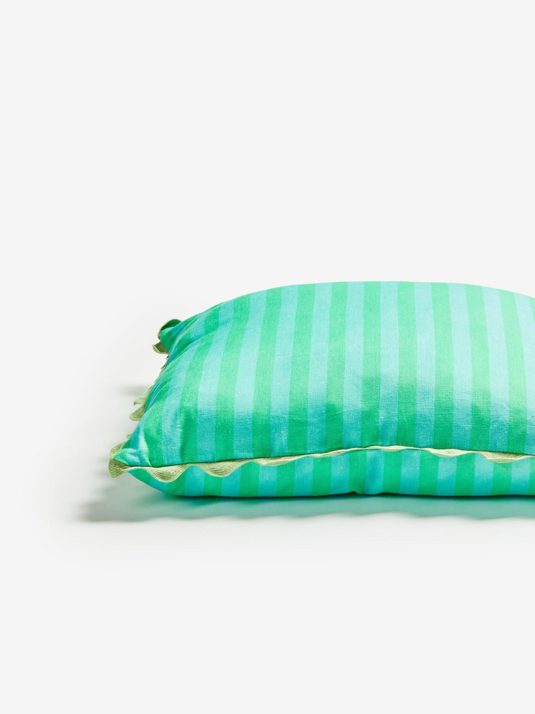 Thin Stripe Jade Cushion