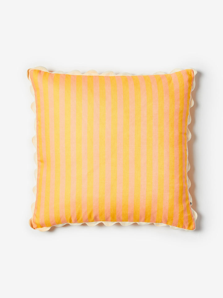 Thin Stripe Yellow Cushion