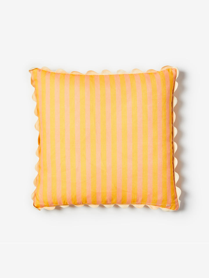 Thin Stripe Yellow Cushion