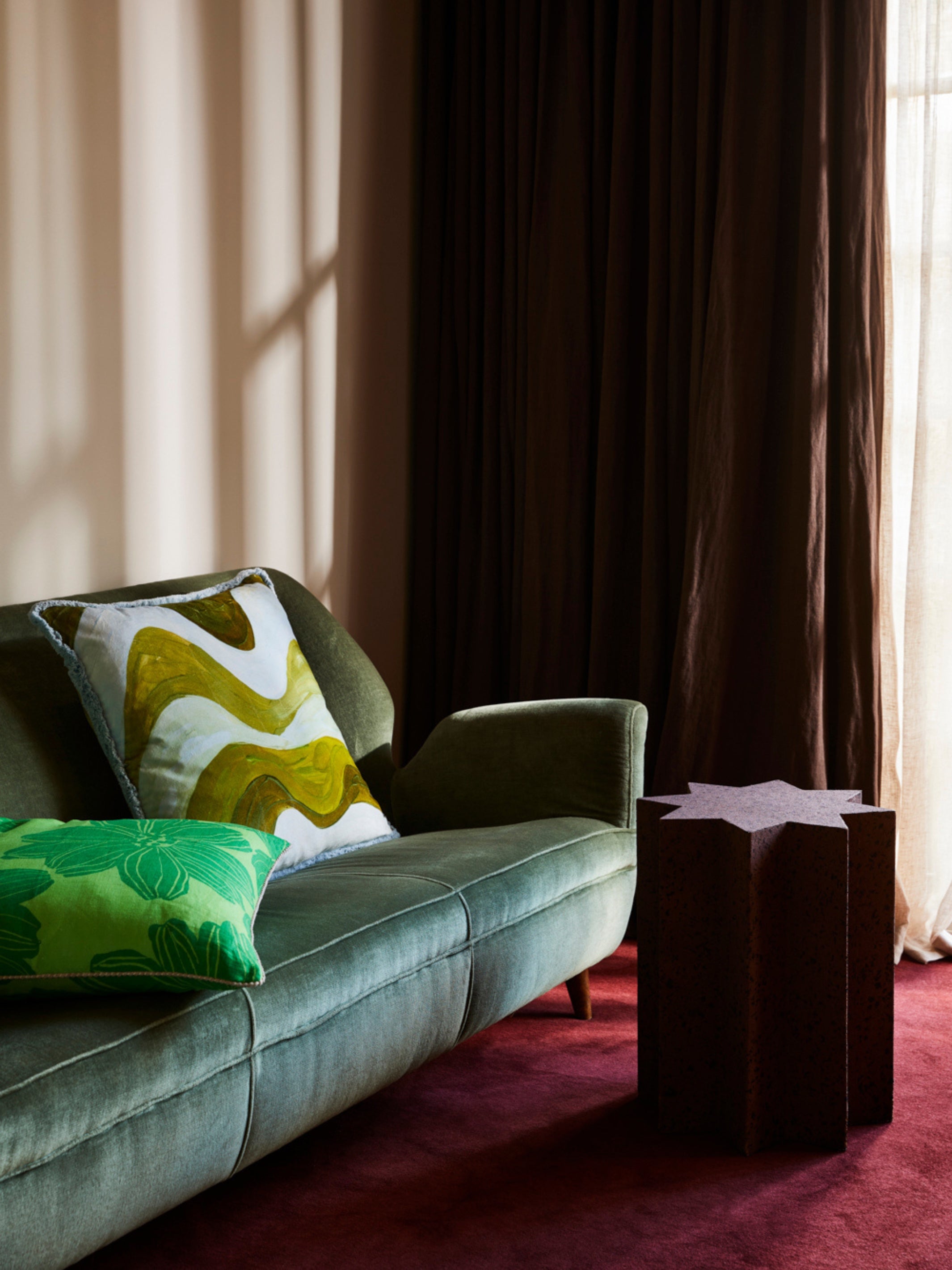 Margot Bright Green Cushion - Almost Perfect