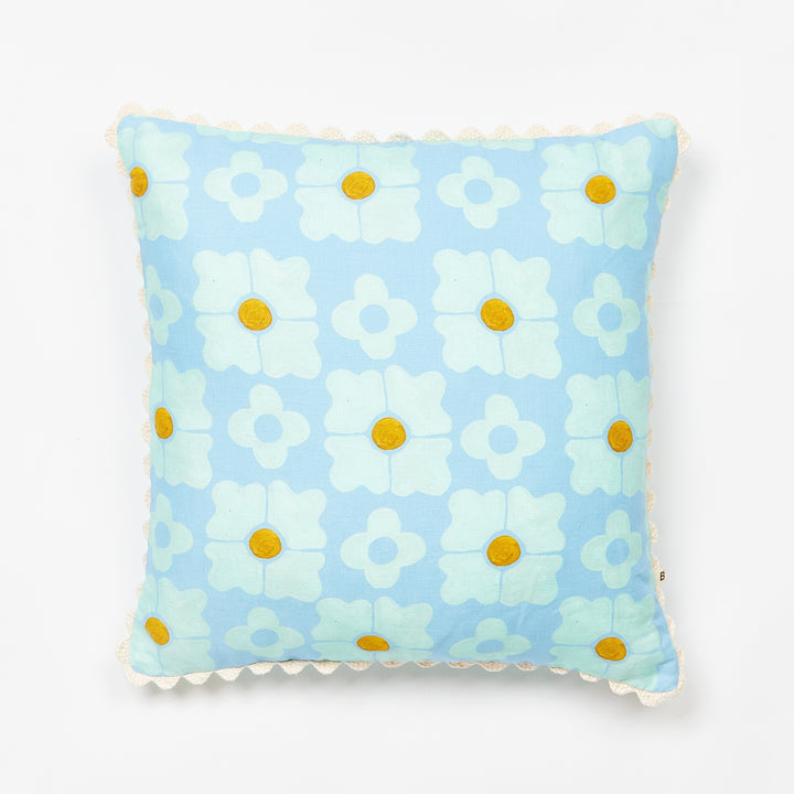 Carnation Blue Cushion