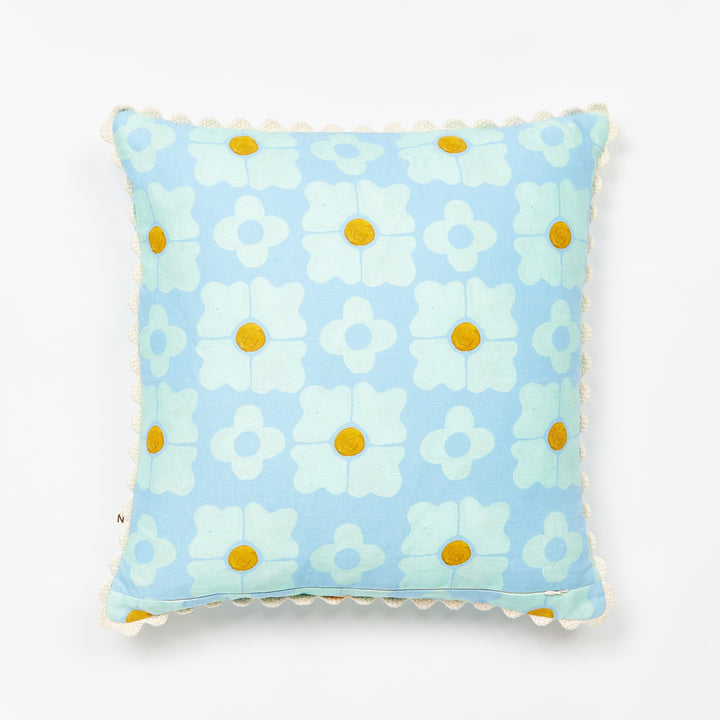 Carnation Blue Cushion