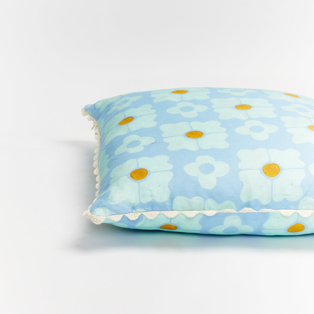 Carnation Blue Cushion