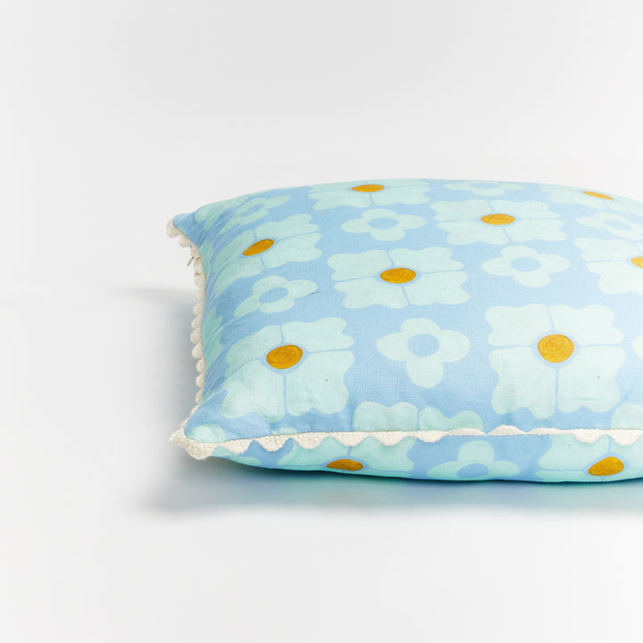 Carnation Blue Cushion