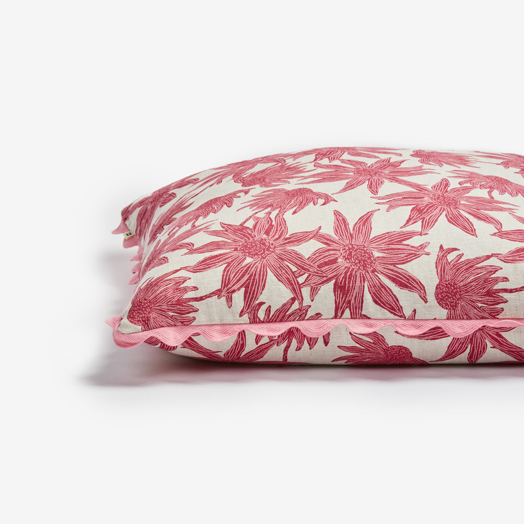 Flannel Flower Pink Cushion