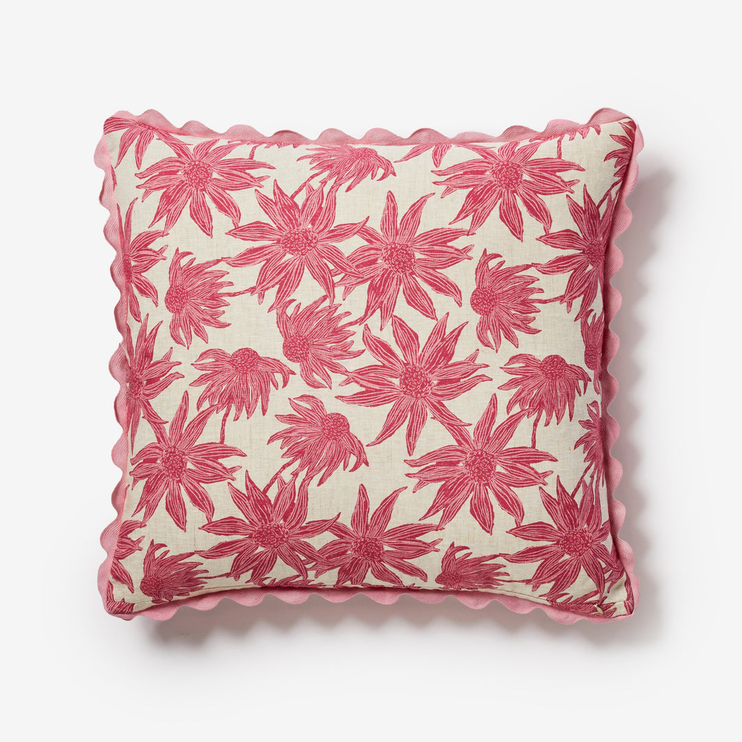 Flannel Flower Pink Cushion