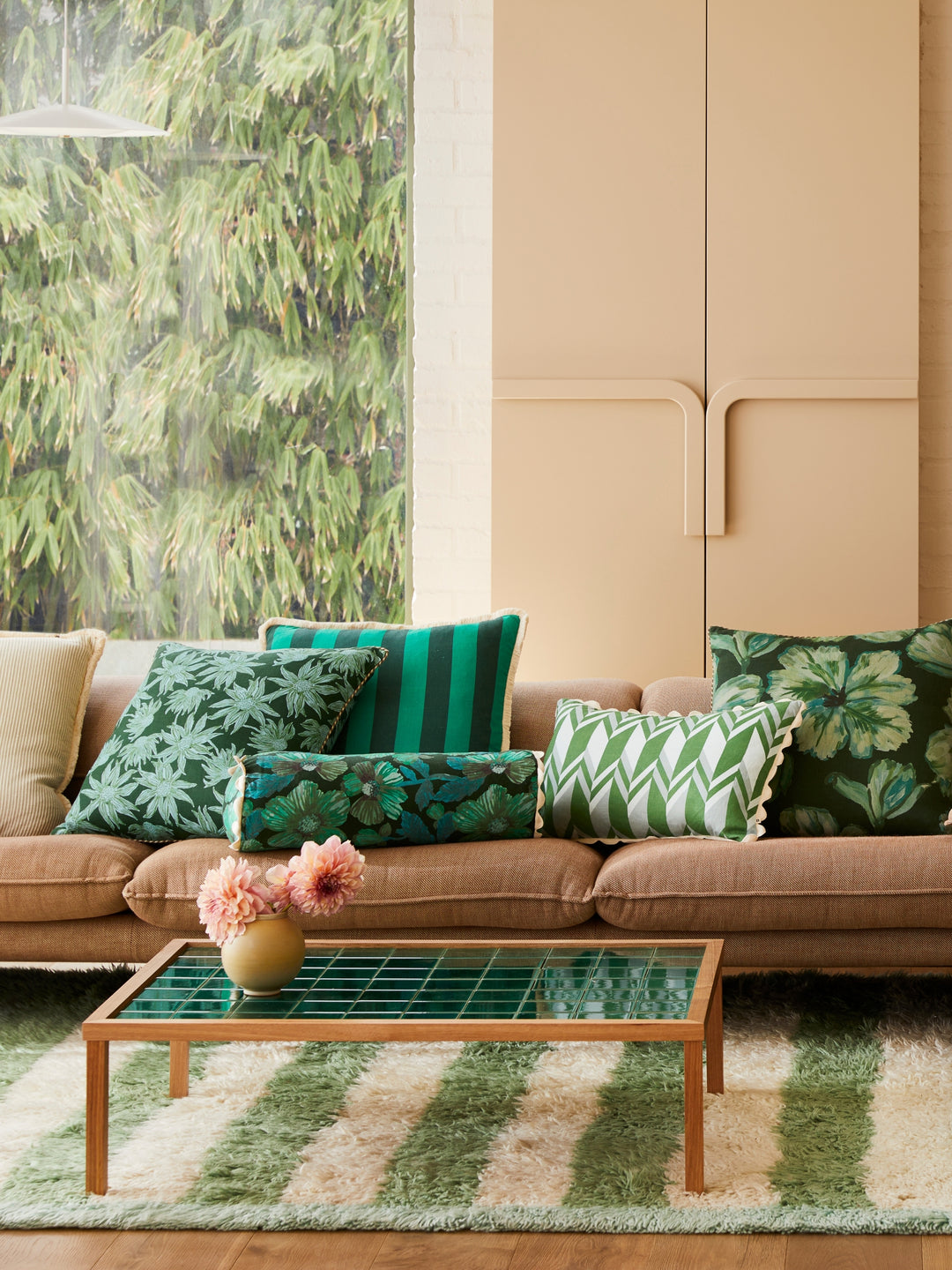 Flannel Flower Forest Cushion