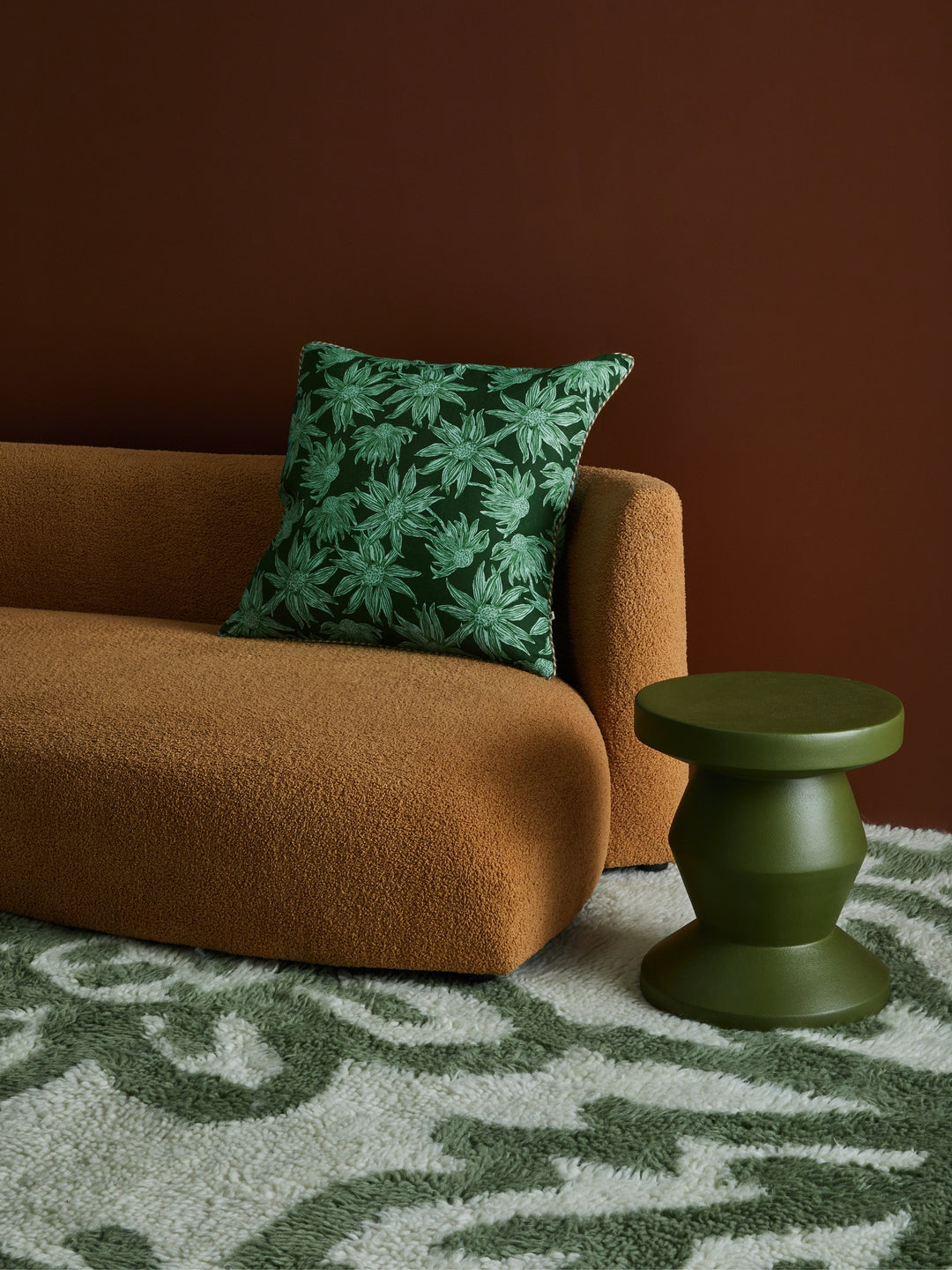 Flannel Flower Forest Cushion