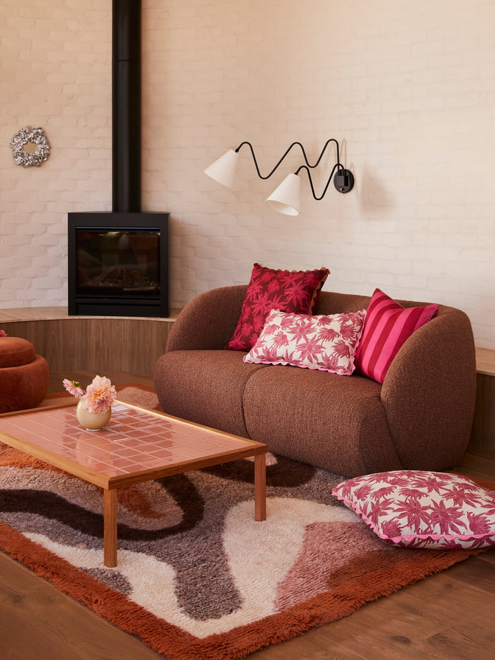 Flannel Flower Cerise Cushion