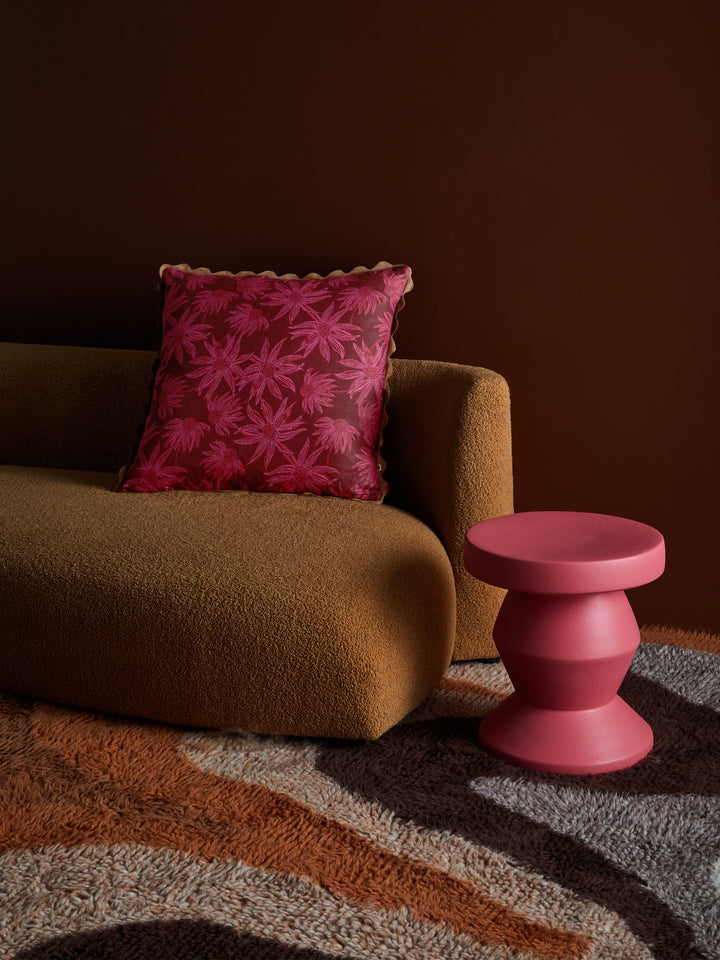 Flannel Flower Cerise Cushion