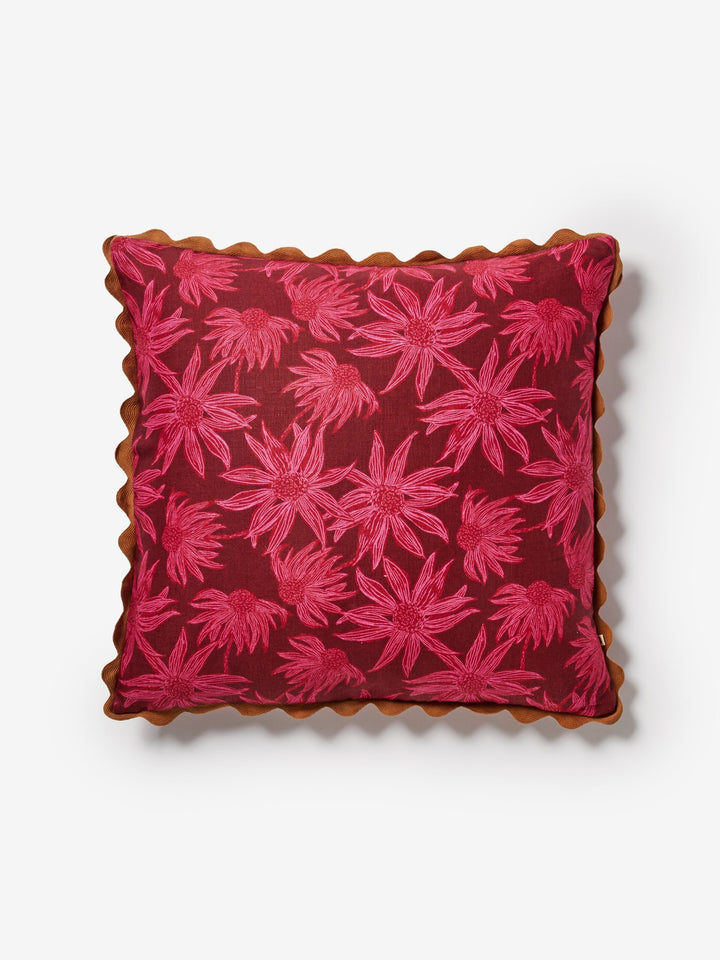 Flannel Flower Cerise Cushion