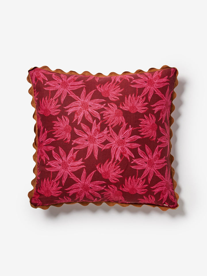 Flannel Flower Cerise Cushion
