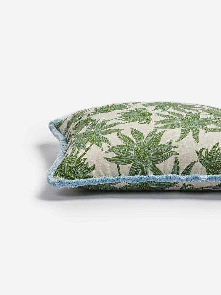 Flannel Flower Khaki Cushion
