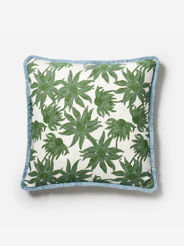 Flannel Flower Khaki Cushion - Almost Perfect