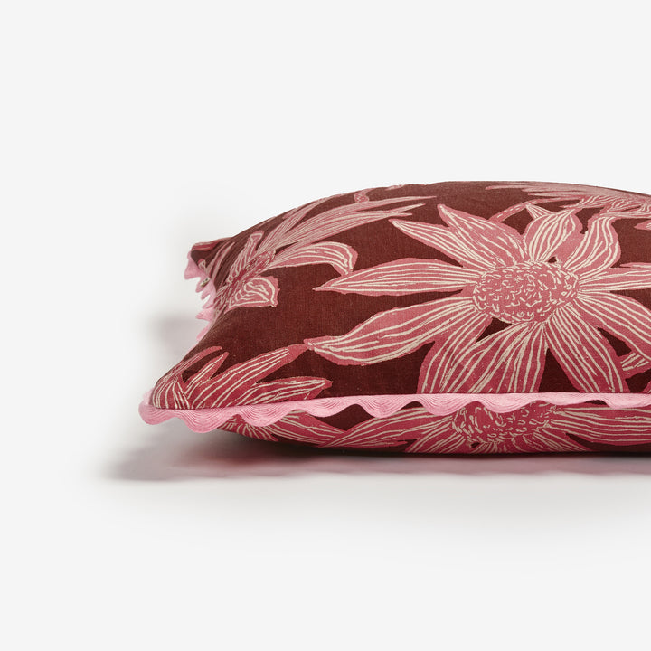 Fiore Burgundy Cushion