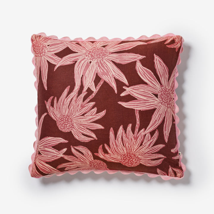 Fiore Burgundy Cushion